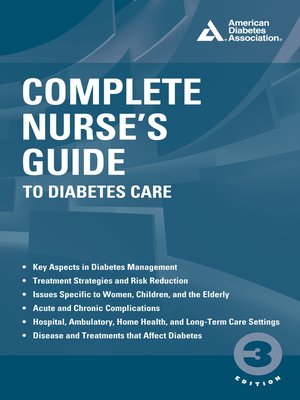 cover image of Complete Nurse's Guide to Diabetes Care